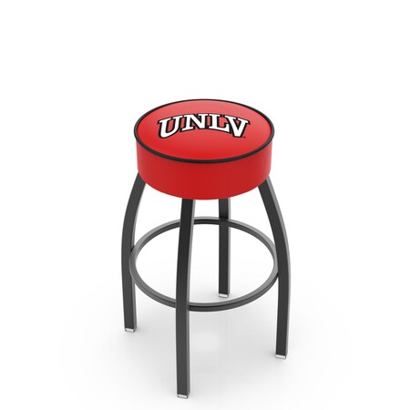 25 4 UNLV Cushion Seat,Blk Wrinkle Base Swivel Bar Stool